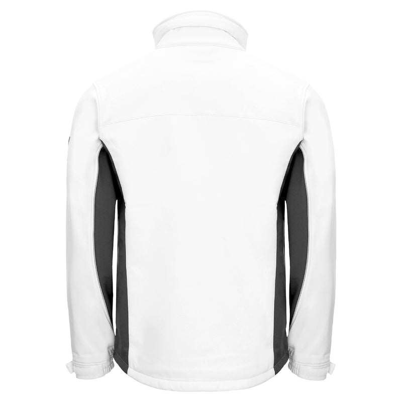 Maler-Softshelljacke Weiss | PE/Elasthan | 10’000 mm WS | OEKO-TEX® | Regular Fit | wasser- & windabweisend | 310 g/m² | Nitras Motion Tex Light