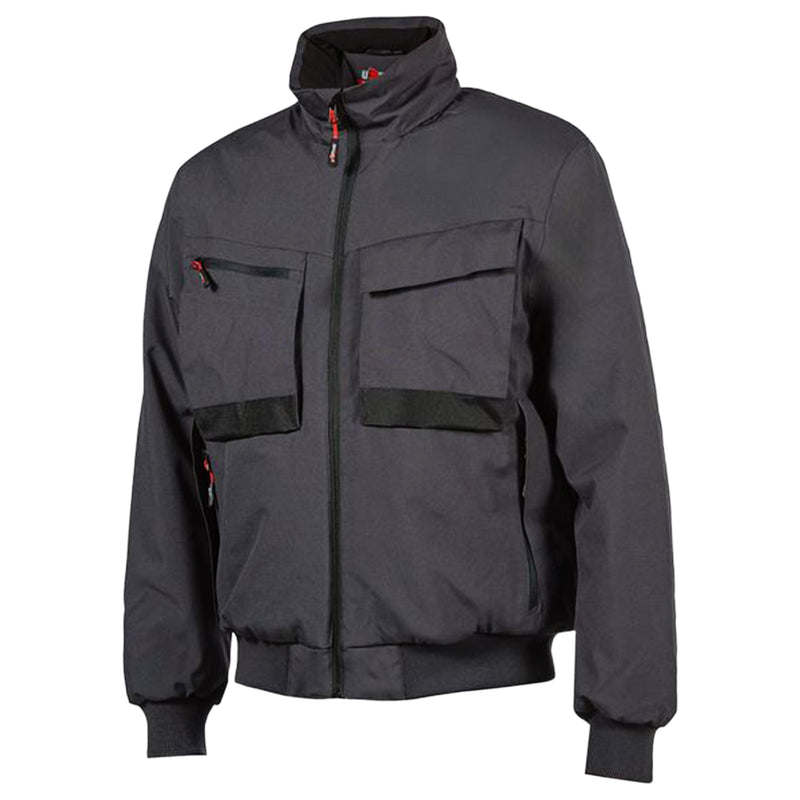 Winter-Bomberjacke | Polyester | wasserabweisend & gefüttert | mit Kapuze | EN ISO 13688 | U-Power Kemi