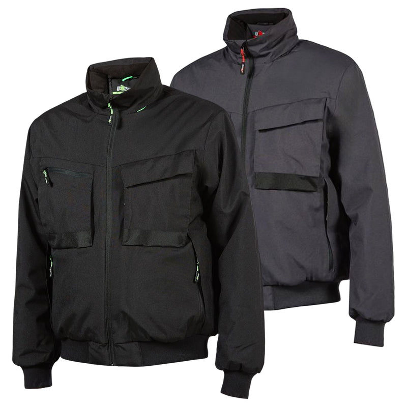 Winter-Bomberjacke | Polyester | wasserabweisend & gefüttert | mit Kapuze | EN ISO 13688 | U-Power Kemi