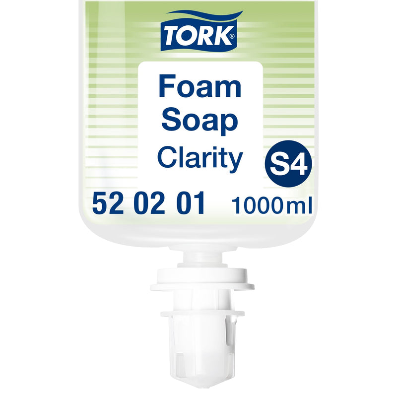 Schaumseife S4 | biologisch abbaubar | transparent | 1000 ml | Premium | TORK 520201