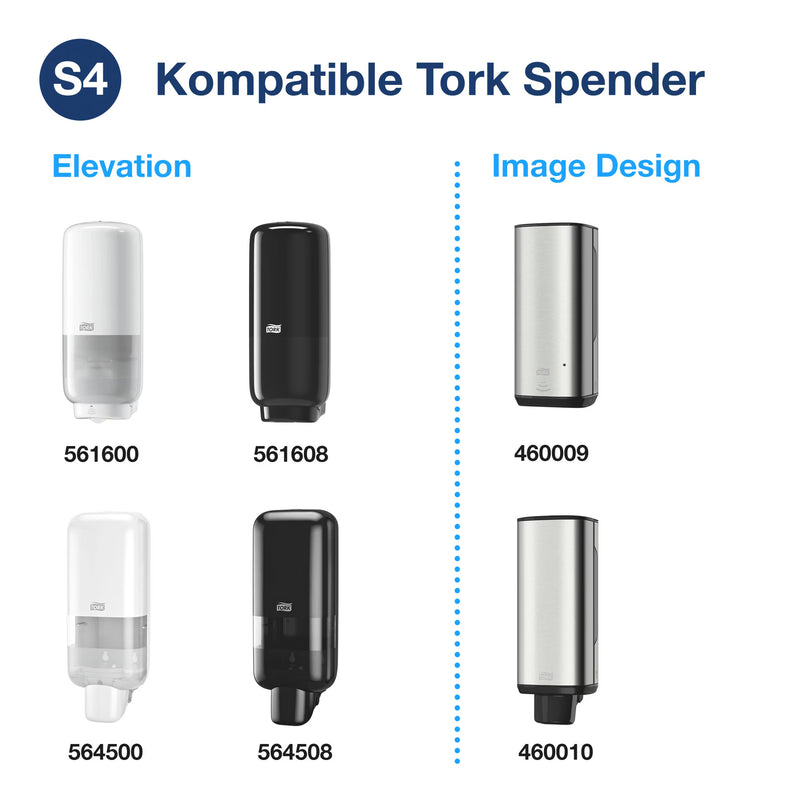 Schaumseife S4 | biologisch abbaubar | transparent | 1000 ml | Premium | TORK 520201