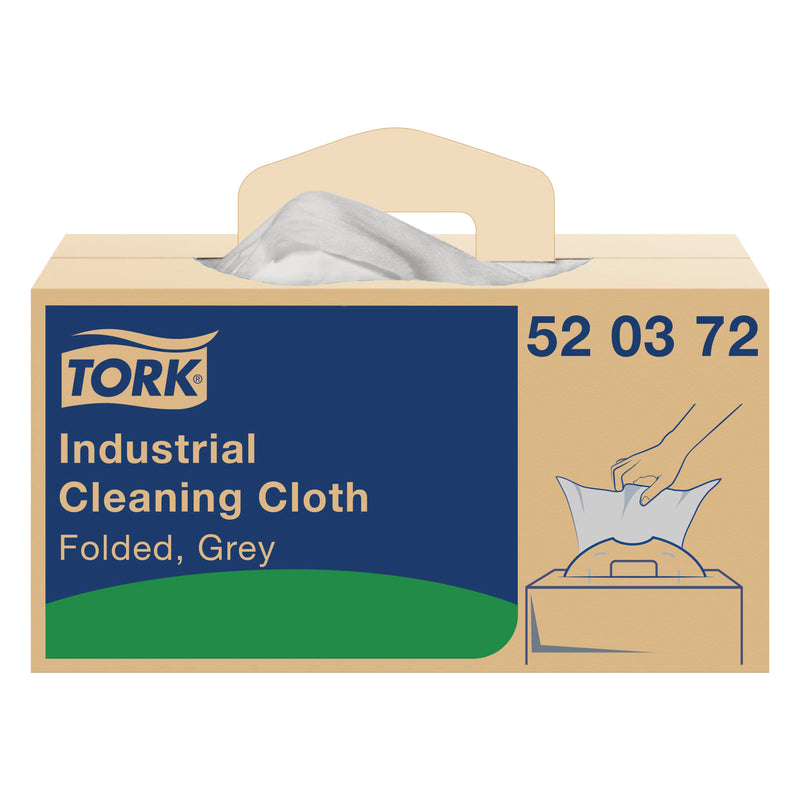 Industrie-Reinigungstücher W7 | Grau | exelCLEAN™ Material | 1-lagig | 41,5 x 35,5 cm | 210 Blatt | Premium | TORK 520372