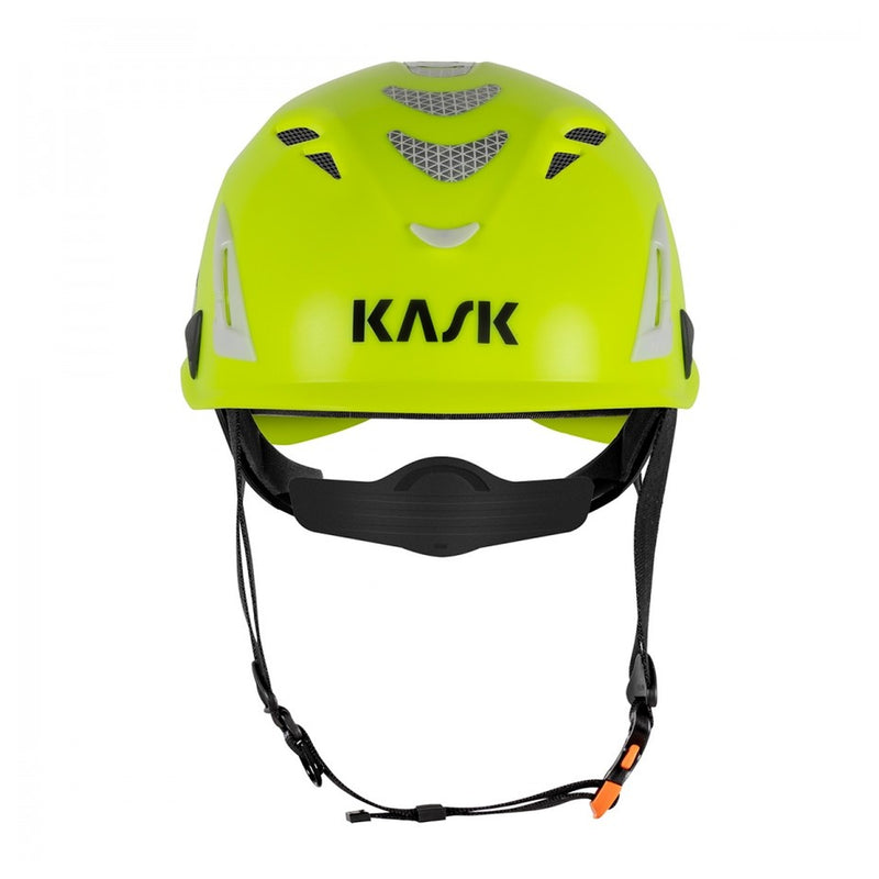 KASK Superplasma AQ HI-VIZ Schutzhelm, HiVis Gelb, Vorderansicht