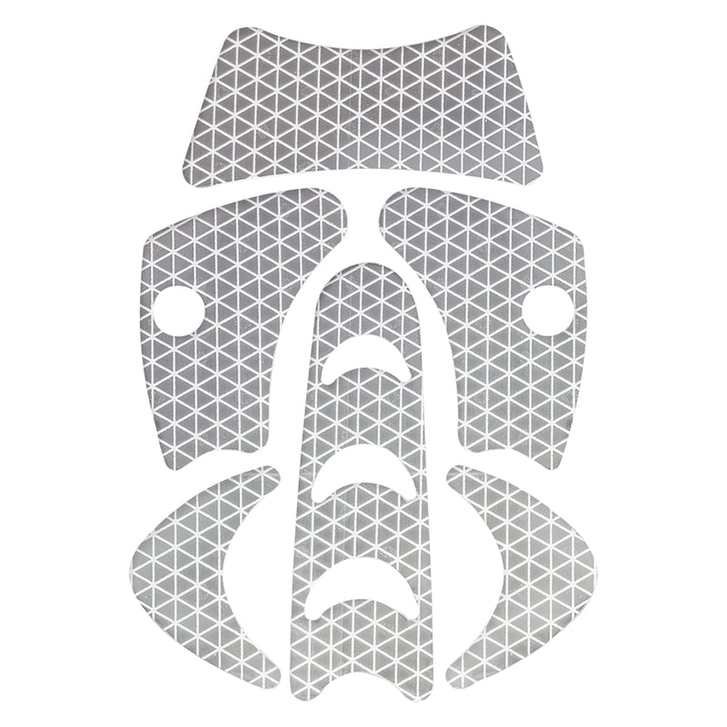 KASK Superplasma AQ Helmreflexaufkleber, silberner Satz mit passgenauen Reflexelementen