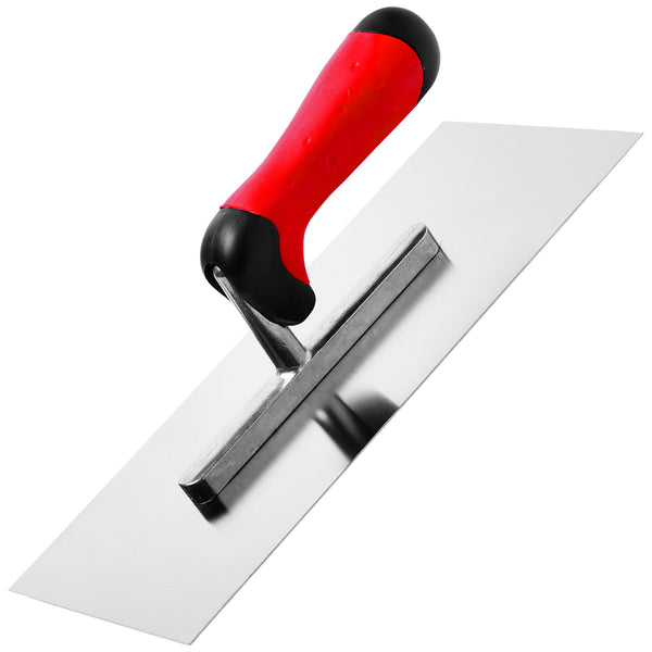 Glättkelle Stan Plano 2K | 28 x 13 cm | rostfreier Stahl | ergonomischer 2 Komponentengriff | Schuller Eh`klar