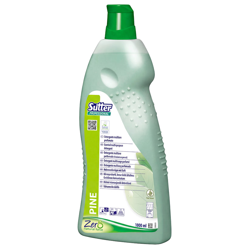 Allzweckreiniger PINE ZERO | Kiefernduft | natürliche Rohstoffe | EU Ecolabel | Sutter Professional