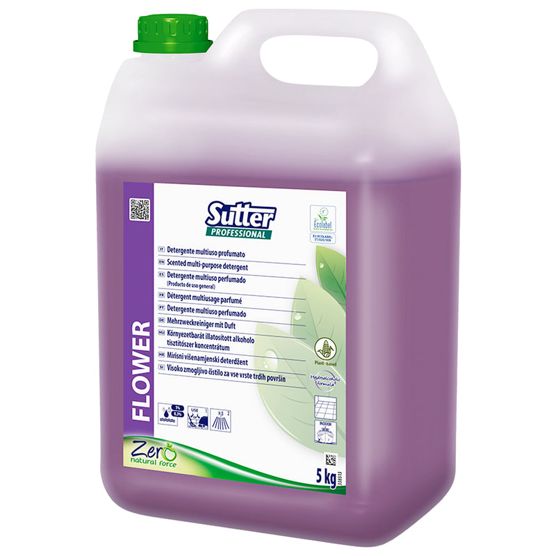Allzweckreiniger FLOWER ZERO | Blumenduft | natürliche Rohstoffe | EU Ecolabel | Sutter Professional