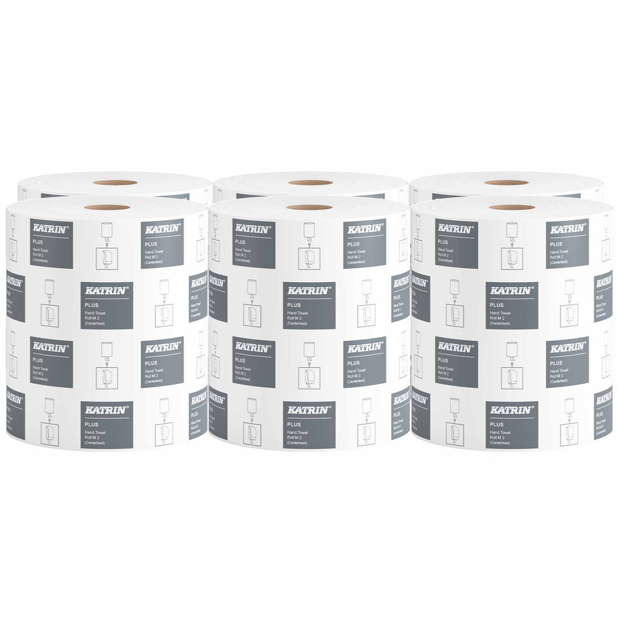 Handtuchrollen | Centerfeed | 180 m x 20,5 cm | 2-lagig | 100% Zellstoff | Katrin M2