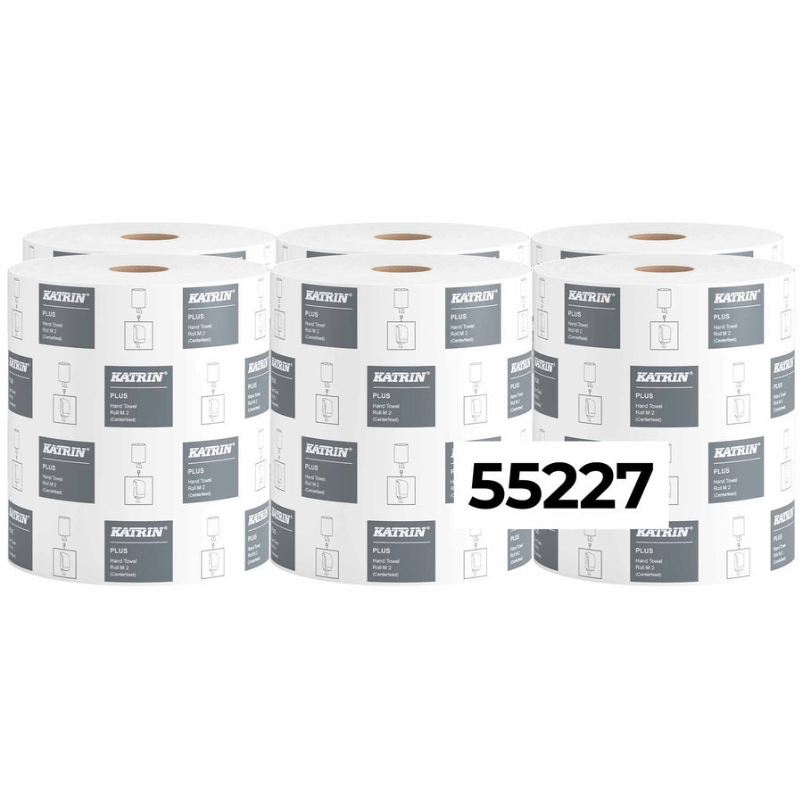 Handtuchrollen | Centerfeed | 180 m x 20,5 cm | 2-lagig | 100% Zellstoff | Katrin 55227 Plus M