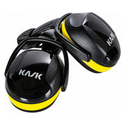 KASK SC2 Helm-Kapselgehörschutz, Schwarz/Gelb, ein Paar