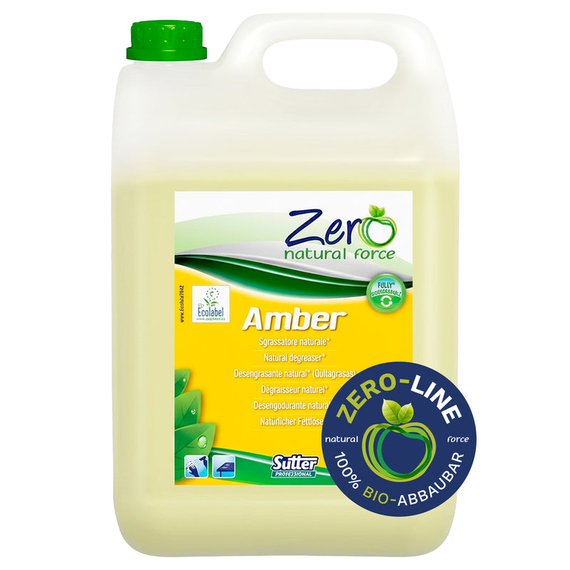 Allzweckreiniger AMBER ZERO | Bernsteinduft | natürliche Rohstoffe | EU Ecolabel | Sutter Professional