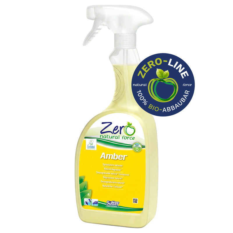 Allzweckreiniger AMBER ZERO | Bernsteinduft | natürliche Rohstoffe | EU Ecolabel | Sutter Professional