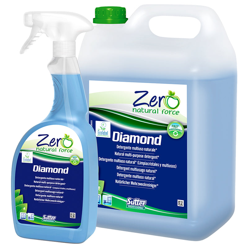Allzweckreiniger DIAMOND ZERO | Frischeduft | natürliche Rohstoffe | EU Ecolabel | Sutter Professional