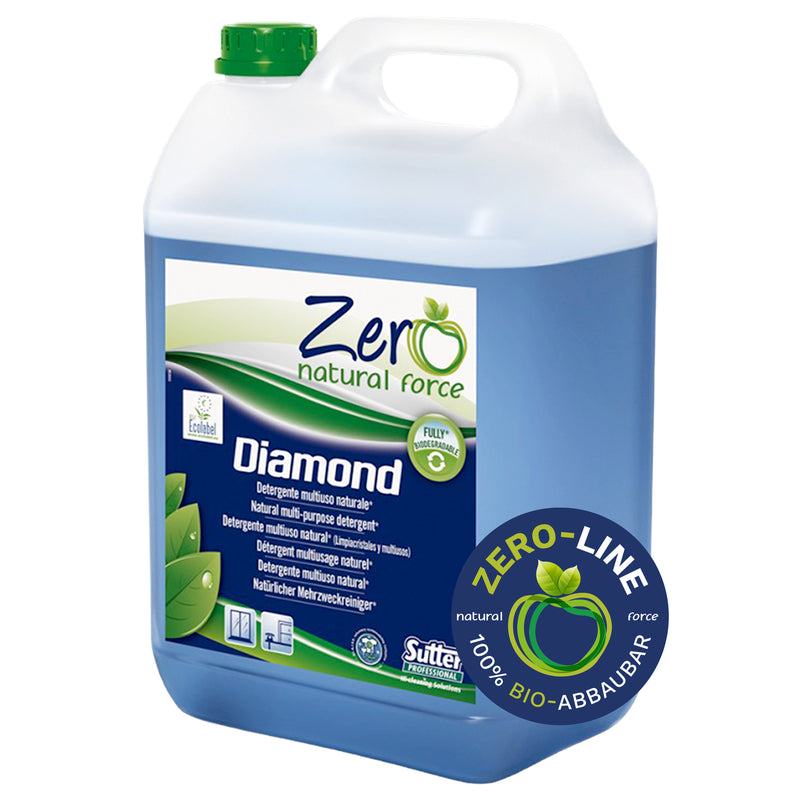 Allzweckreiniger DIAMOND ZERO | Frischeduft | natürliche Rohstoffe | EU Ecolabel | Sutter Professional