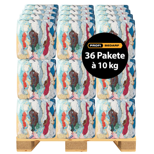 Palette | Putzlappen Frottee Bunt | 10 kg | maximal saugstark