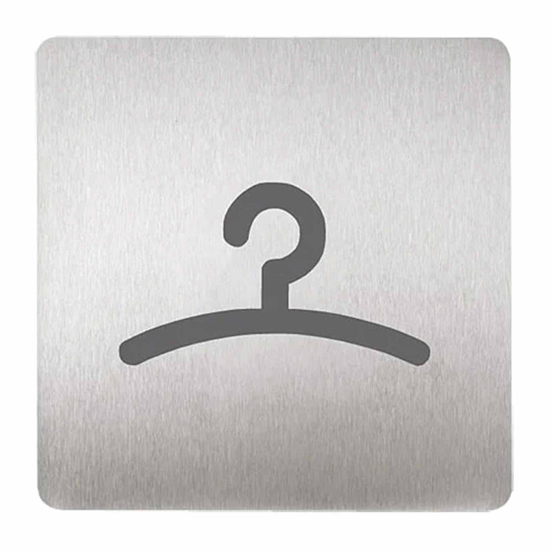 Piktogramme Edelstahl matt | 120 x 120 mm | selbstklebend