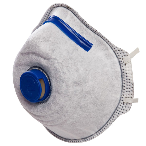 FFP2/V Aktivkohle-Atemschutzmaske Mandil | für Gase & Gerüche | Cool Down+ Ventil | Ekastu Safety