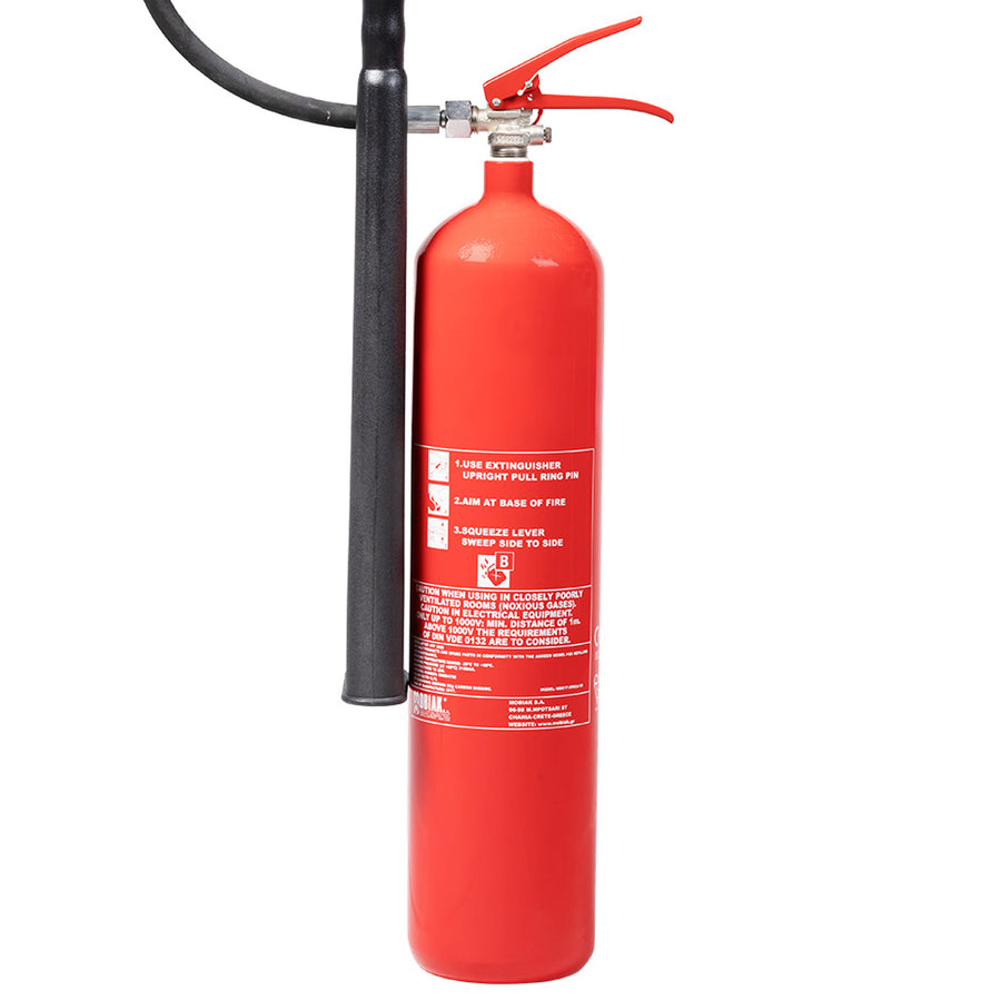 5 kg CO₂-Feuerlöscher B | Kohlendioxid | Dauerdruck | für Elektrobereiche | DE, FR, IT | Mobiak