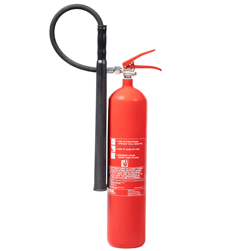 5 kg CO₂-Feuerlöscher B | Kohlendioxid | Dauerdruck | für Elektrobereiche | DE, FR, IT | Mobiak