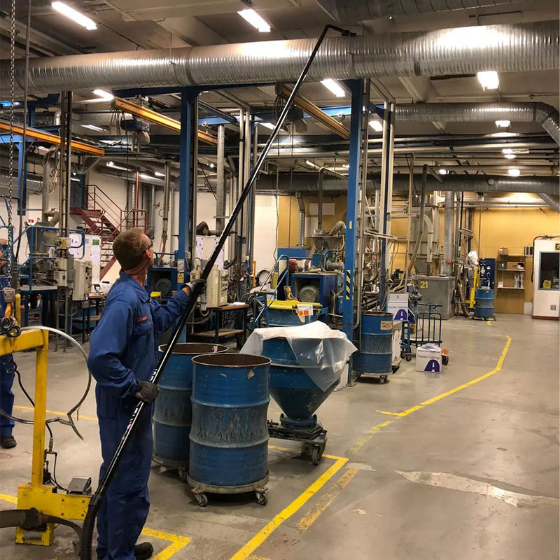 5 m ATEX-Reinigungs-Set | 3K-Kohlefaser-Saugrohre | für grosse Höhen | Maxvac EasyReach