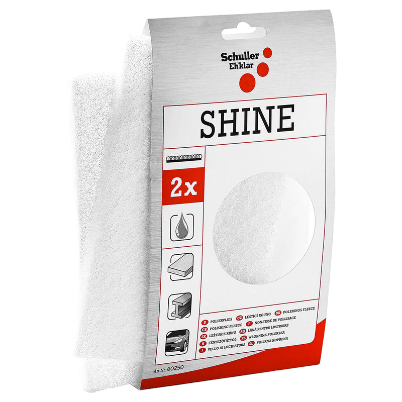 Poliervlies Shine White | 230 x 150 mm | ohne Scheifkorn | Schuller Eh`klar