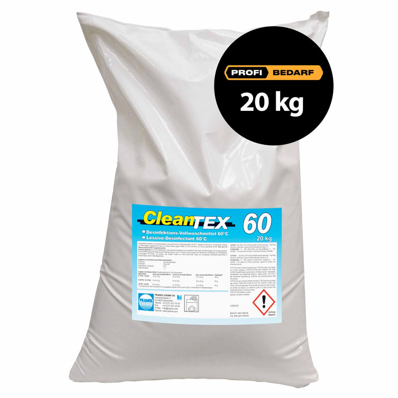 CleanTEX 60 Desinfektions-Vollwaschmittel | ab 60°C | phosphatfrei | Pramol