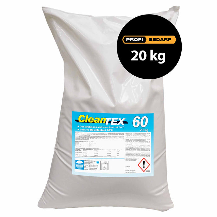 CleanTEX 60 Desinfektions-Vollwaschmittel | ab 60°C | phosphatfrei | Pramol