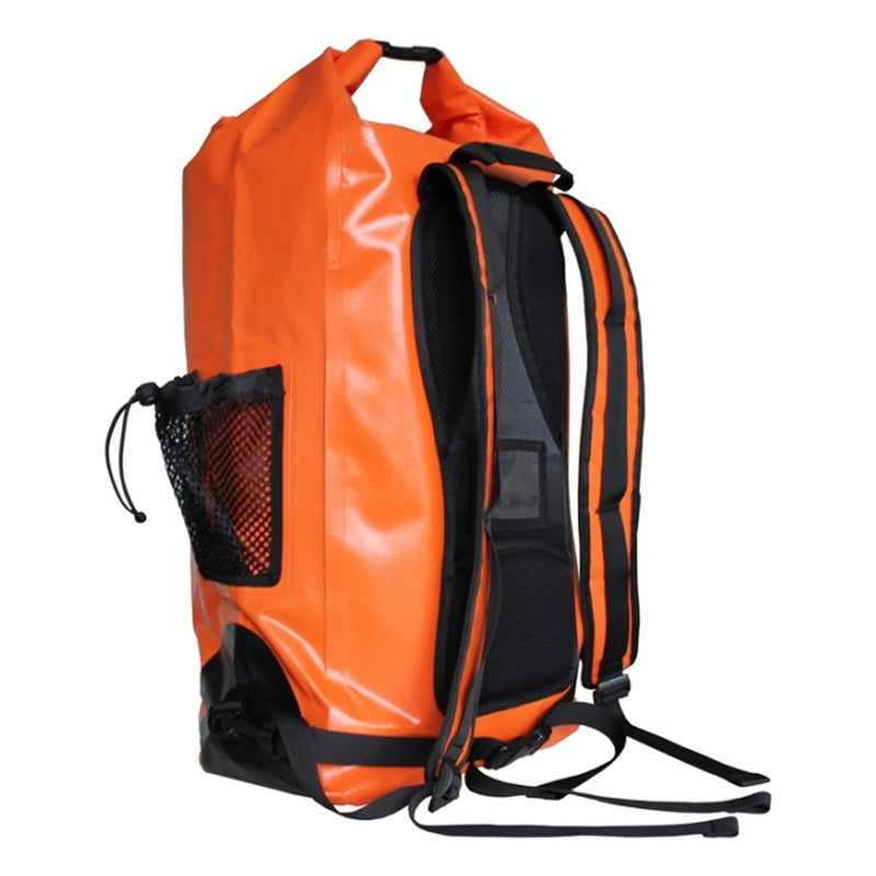 Viterbo Bau-Rucksack, orange, Rückseite mit Schultergurten