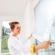 Maler-Abdeckfolie mit Gewebeband | extra klebstark | 55 - 270 cm | Permafix 057