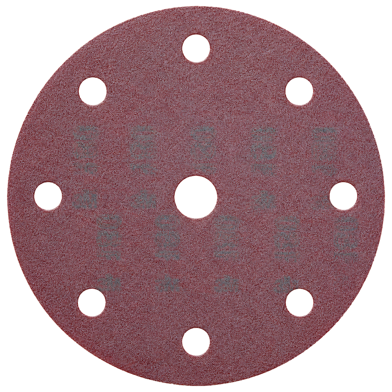 Klett-Schleifscheibe Ø 150 mm | 9-Loch | geschlossen | Stearat | P40-P320 | für Exzenterschleifer | Schuller Eh’klar Royalcut D150