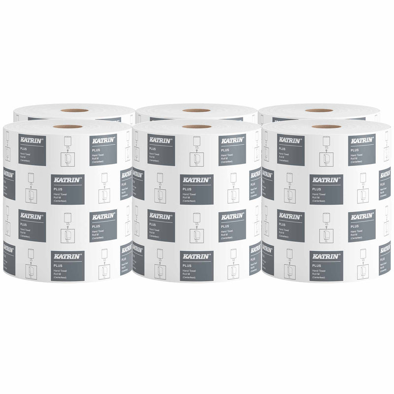 Handtuchrollen | Centerfeed | 300 m x 20,5 cm | 1-lagig | 100% Zellstoff | Katrin M1