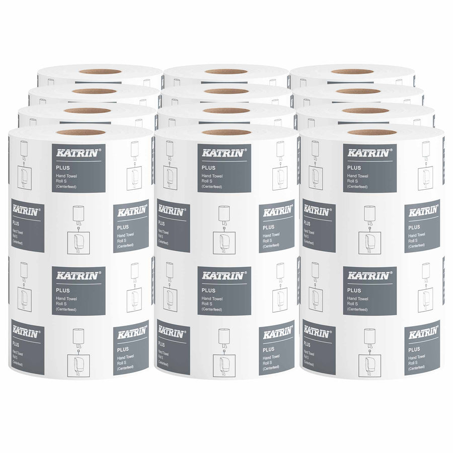 Handtuchrollen | Centerfeed | 100 m x 20,5 cm | 1-lagig | 100% Zellstoff | Katrin S1
