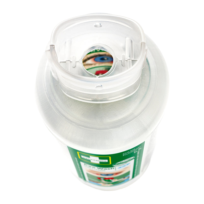 Augendusche 2 x 0,5 Liter | sterile gepufferte Augenspüllösung | phosphatfrei | für Säuren, Laugen & Fremdkörper | Cederroth 725200