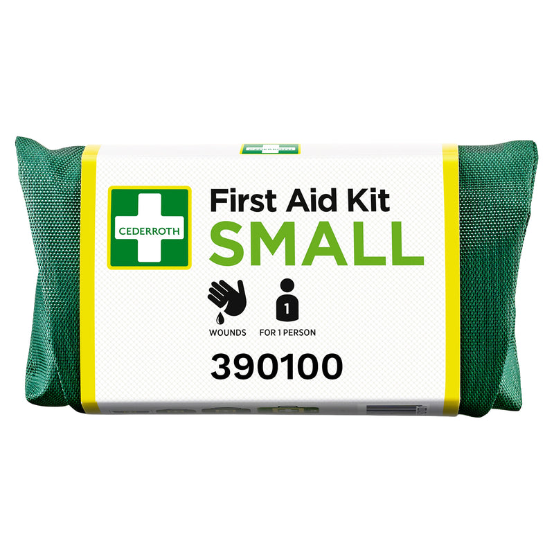 First Aid Kit Small | Erste-Hilfe-Set | kompakt & griffbereit | für kleinere Blutungen & Notfälle | Cederroth 390100