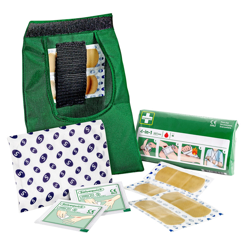 First Aid Kit Small | Erste-Hilfe-Set | kompakt & griffbereit | für kleinere Blutungen & Notfälle | Cederroth 390100