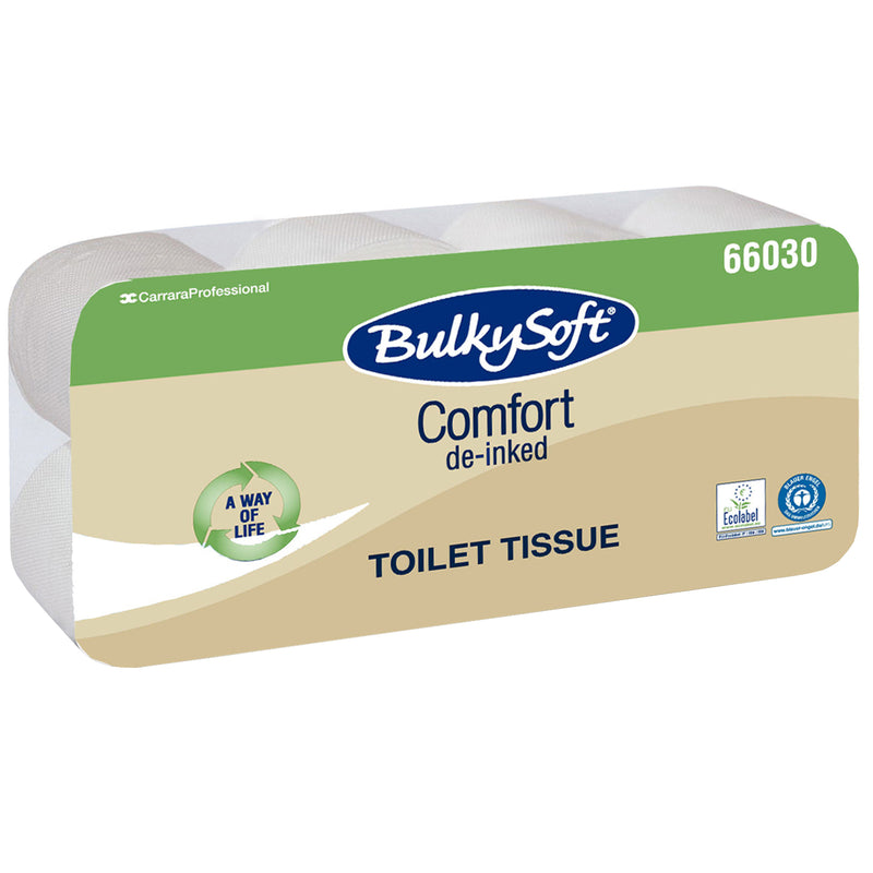 Toilettenpapier Comfort Recycling | 2-lagig | de-inked | 250 Blatt | BulkySoft®