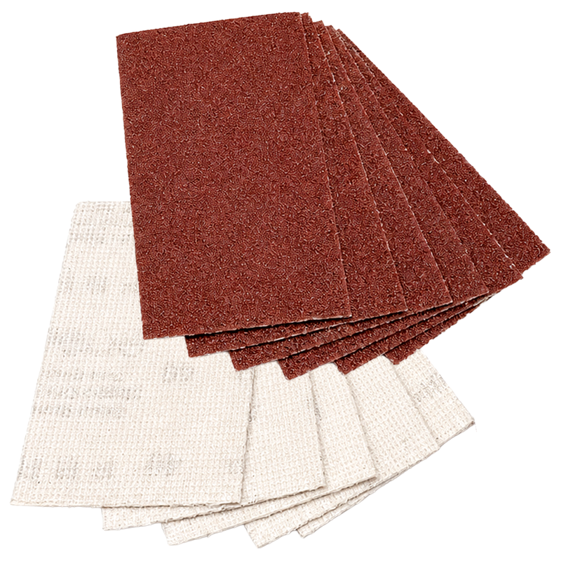 Klett-Schleifpapierzuschnitt 70 × 125 mm | Multiloch | halboffen | P40-P240 | für Schwingschleifer | Schuller Eh’klar Velcut