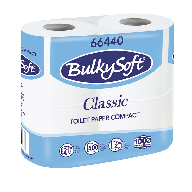 Toilettenpapier | 2-lagig | 100% Zellstoff | schnell auflösend | PEFC zertifiziert | BulkySoft® Classic