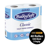 Toilettenpapier | 2-lagig | 100% Zellstoff | schnell auflösend | PEFC zertifiziert | BulkySoft® Classic