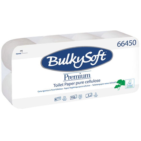 Toilettenpapier | 2-lagig | 100% Zellstoff | schnell auflösend | PEFC zertifiziert | BulkySoft® Classic