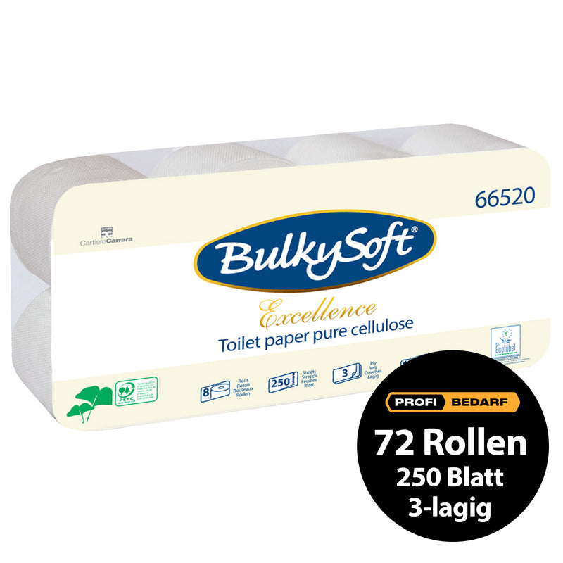 Toilettenpapier | 3-lagig | 100% Zellstoff | PEFC zertifiziert | BulkySoft® Excellence