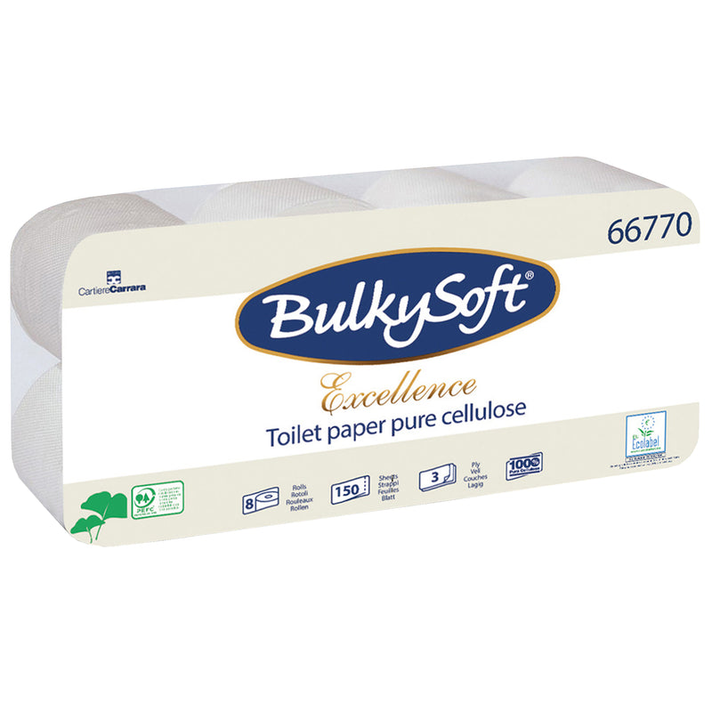 Toilettenpapier | 3-lagig | 100% Zellstoff | PEFC zertifiziert | BulkySoft® Excellence