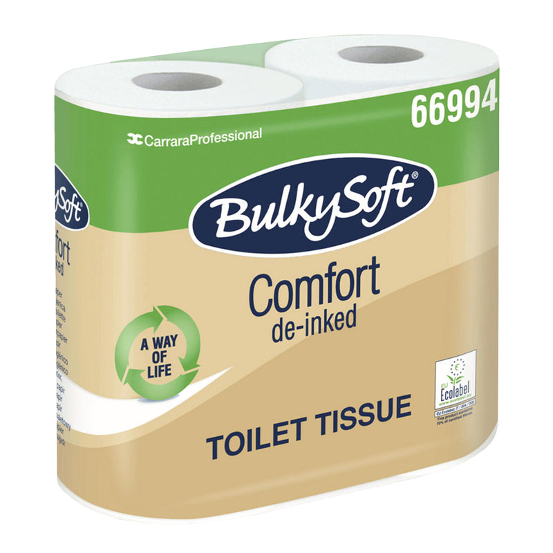 Toilettenpapier Comfort Recycling | 2-lagig | de-inked | 500 Blatt | BulkySoft®
