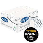 Toilettenpapier Einzelblatt | 2-lagig | 100% Zellstoff | PEFC zertifiziert | BulkySoft® Premium