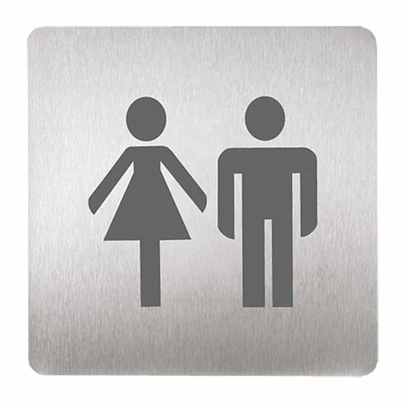 Piktogramme Edelstahl matt | 120 x 120 mm | selbstklebend