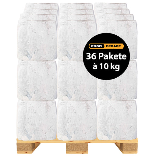 Palette | Putzlappen Frottee Weiss | 10 kg | maximal saugstark | lösungsmittelbeständig