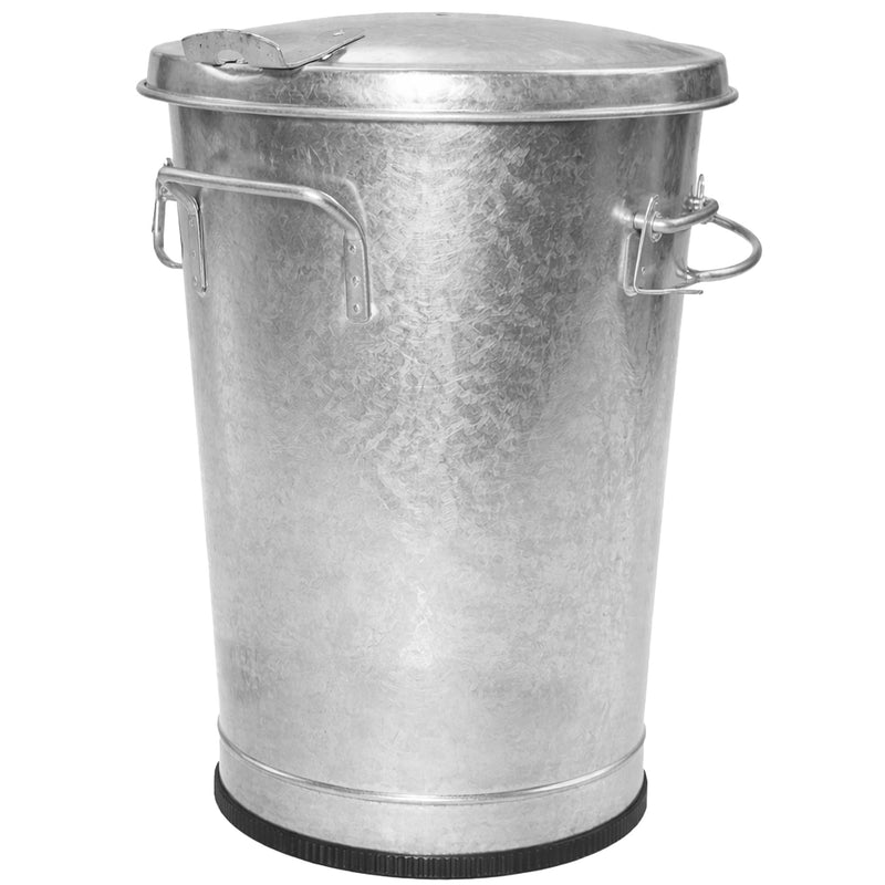 Stahl-Kehrichteimer 70 Liter | 375 mm | feuerverzinkt | Scharnier & Deckel
