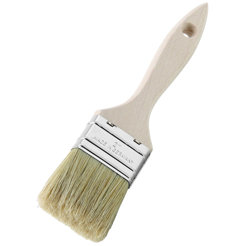 Flachpinsel 30-100 mm | Stärke 14-21 mm | Holzgriff | verzinkte Zwinge | Naturborsten | Schuller Eh`klar Natura L