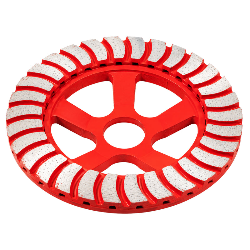 Diamantschleifteller Turbo Ø 125 mm | für FLEX® Beton-Giraffe® WST 1000 FV | Aufnahme 28 × 23,5 mm | EN 13236 | Profibedarf