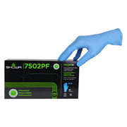 SHOWA 7502PF EBT blaue Nitrilhandschuhe, originale Box mit 200 Stück